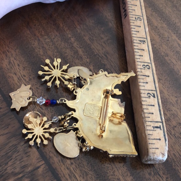 Vintage 2000 Lunch at the Ritz patriotic brooch LATR - Picture 15 of 16